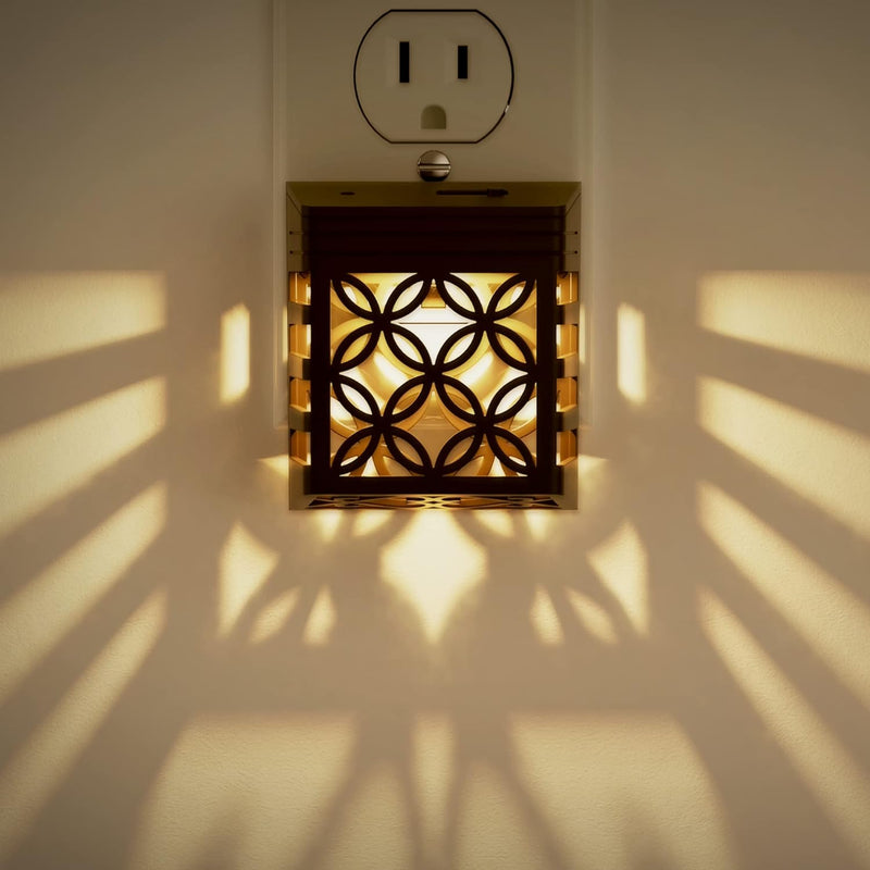Night Lights Night Lights Plug Into Wall, Dusk to Dawn Sensor, Adjustable Brightness, Decorative Nightlight for Bathroom, Hallway, Stairway, Soft White 3000K, 1 Pack