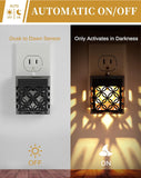 Night Lights Night Lights Plug Into Wall, Dusk to Dawn Sensor, Adjustable Brightness, Decorative Nightlight for Bathroom, Hallway, Stairway, Soft White 3000K, 1 Pack