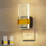 Night Lights Plug Into Wall, 2 Pack Plug in Night Light LED with Dusk to Dawn Sensor, 0-100LM Dimmable Nightlight, Wall Sconce-Style Design Nightlights for Bathroom